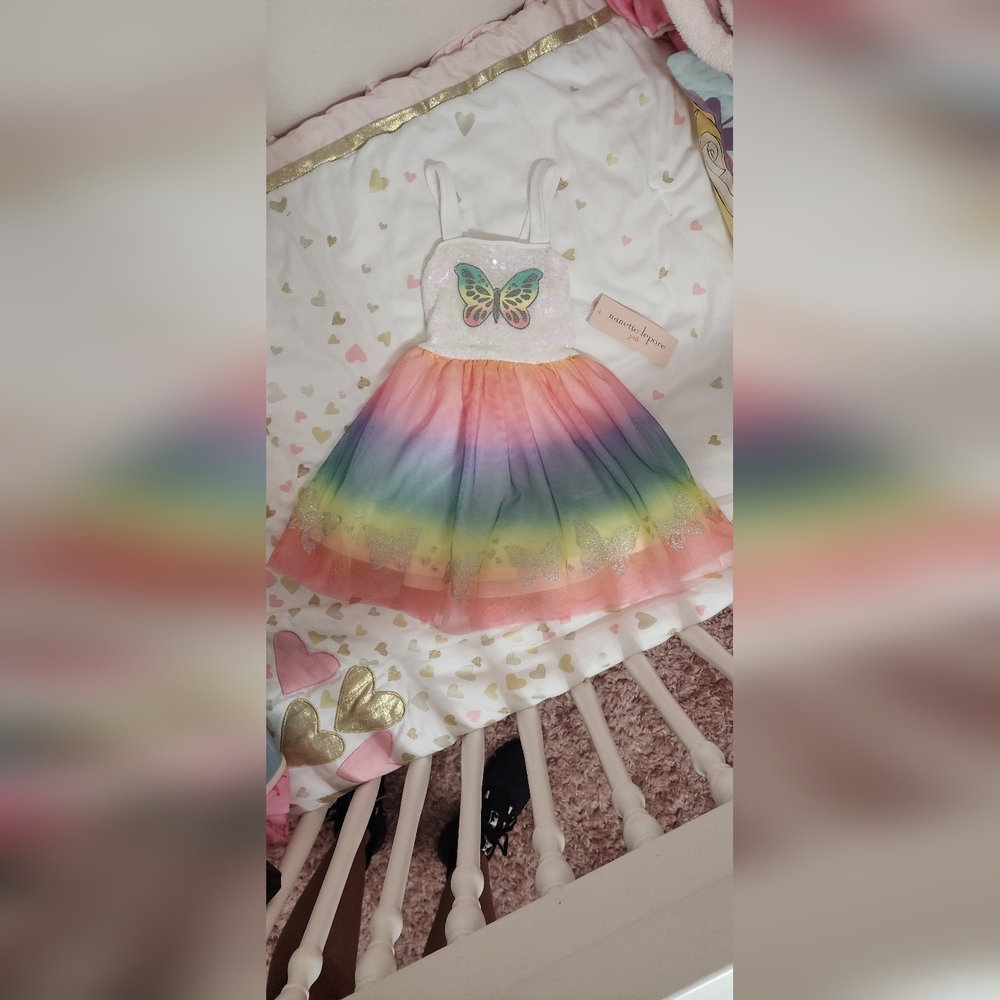 Nanette Lepore Sparkly Baby Girl Dress Size 24 Months NWT